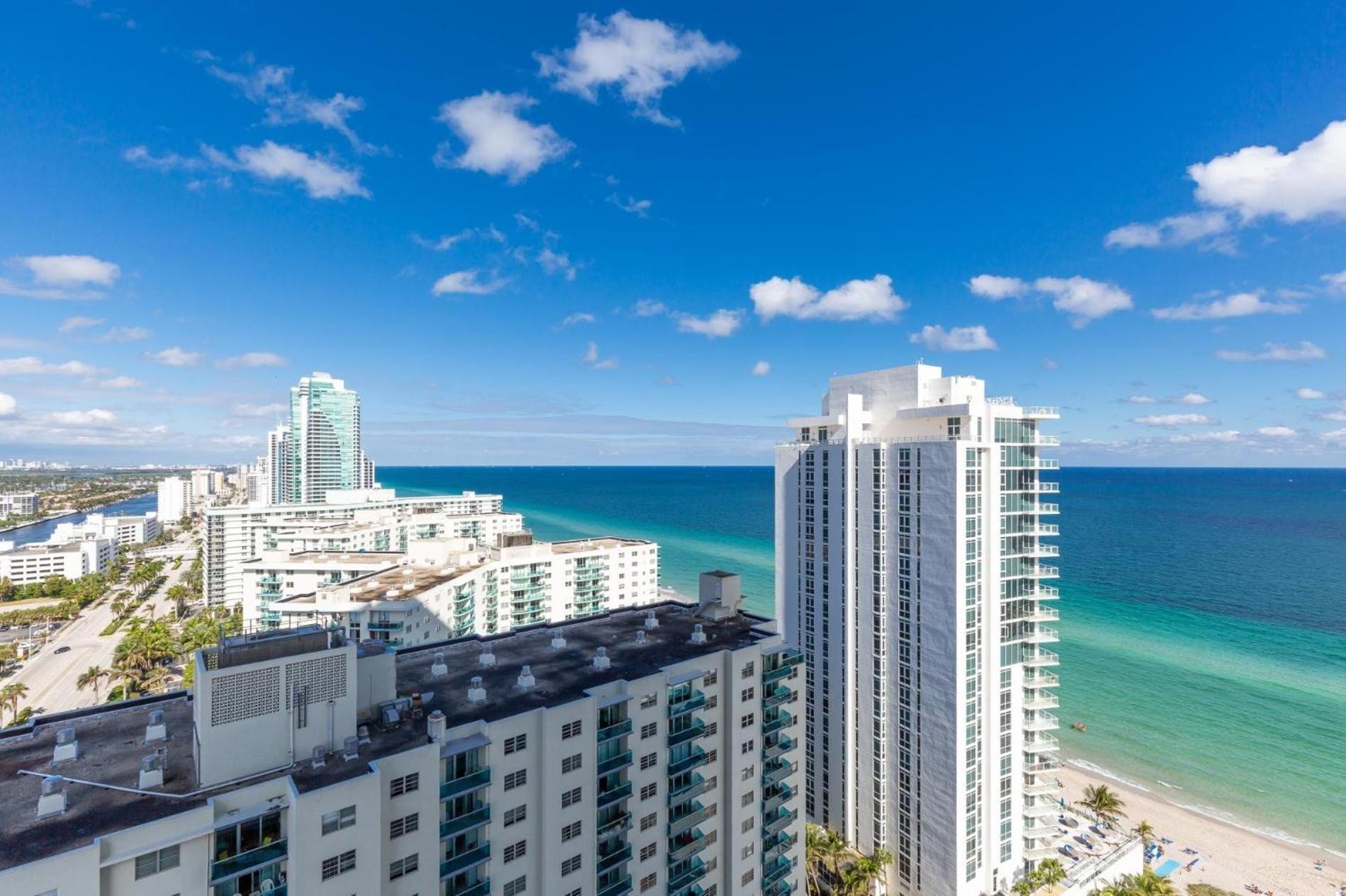 Ocean View 1 Bed On The Beach 19Th Floor Hollywood Hallandale Beach Exterior photo